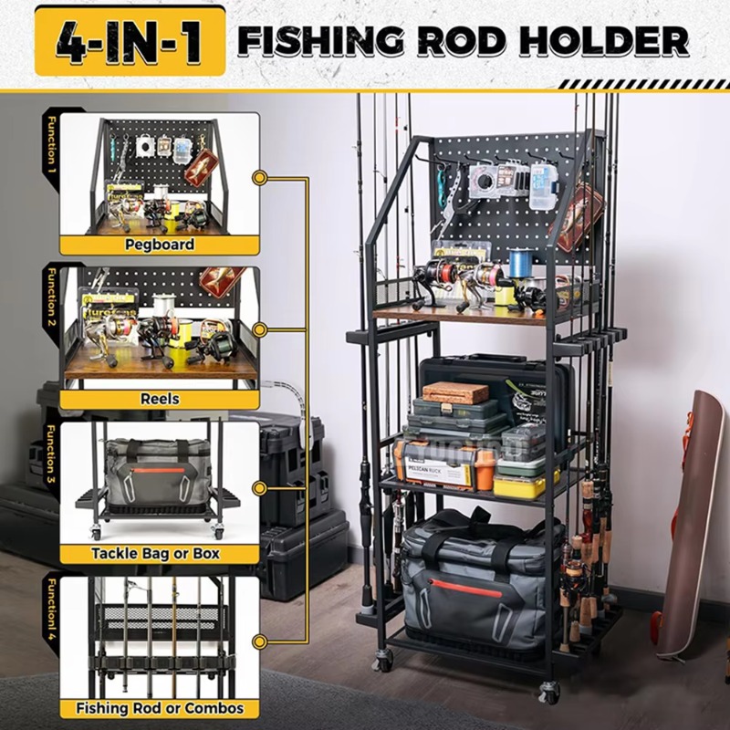 Fishing Gear Storage Shelf, Fi - Fly Reel ulasan dan harga